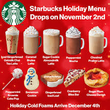 Starbucks Winter Menu